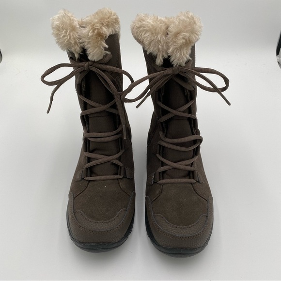 Columbia Ice Maiden II Faux Fur Lined Waterproof Winter Hiking Trail Boots 8 - Picture 3 of 10